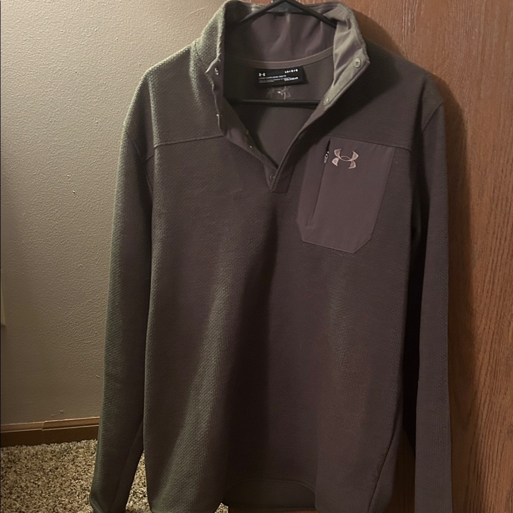 Under Armour Dark Brown Quarter-Zip Pullover